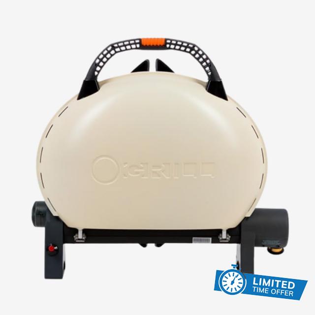 500 Portable Gas BBQ Grill Camping Stove with Cast Iron Grill Plate