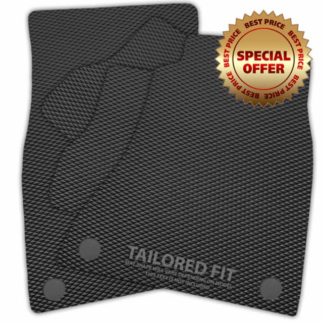 Rubber Car Mats for MG ZS Hybrid (2024 -) Exclusive Diamond Rubber with No Ribbed Trim [2926]