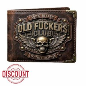 Old F*CKERS Club Vintage Leather Wallet for Men