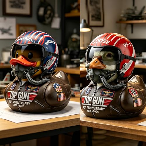 Space Themed Ornament Decor Gifts for Space Enthusiasts (Astronaut Duck)