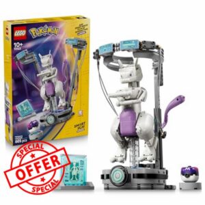 LEGO Pokémon SMART Play: Mewtwo’s Lab Break - Compatible Interactive Toy Set Incl. a SMART Tag and a Brick-Built Pokémon Figure - Gift Idea for 10+ Year Old Boys and Girls - 72163