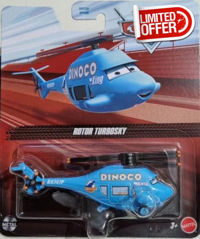 Disney Pixar Cars - Rotor Turbosky (Dinoco Helicopter)