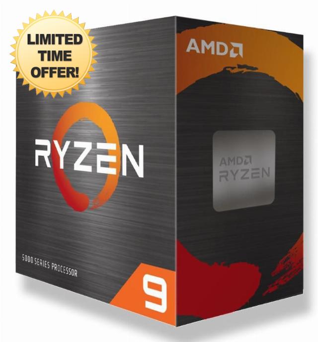 AMD Ryzen 9 5900 XT 16 Core 3.3 GHz 128GB DDR4 105W AM4 Processor - Black