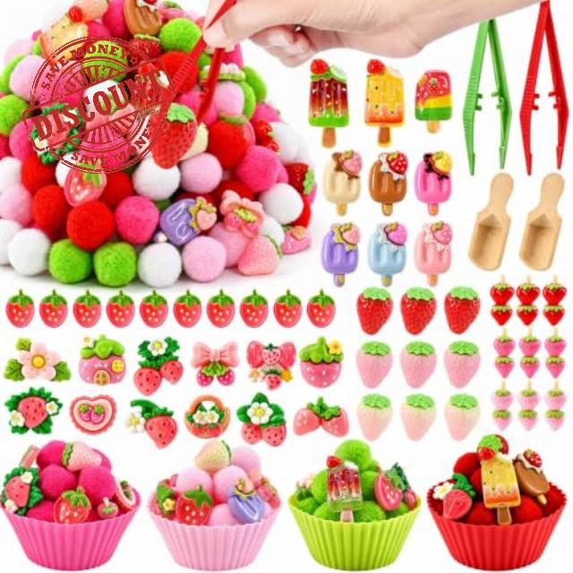 Construction Sensory Bin (Strawberry)