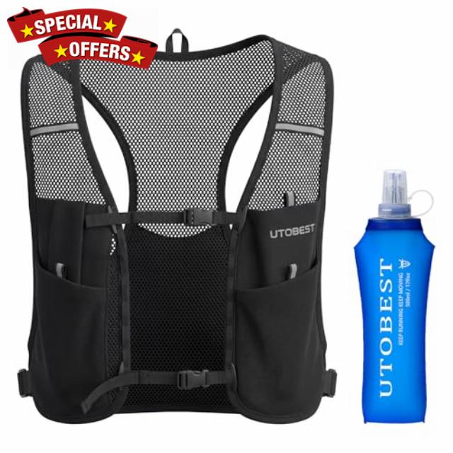 UTOBEST Minimalist Running Hydration Vest with 500ml Soft Flask