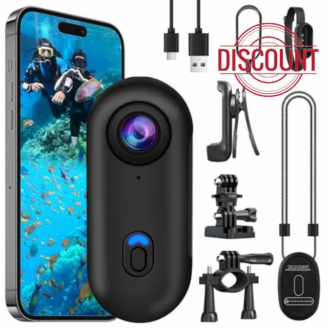 OBEST Action Camera 4K 360° Motorcycle Helmet Cam