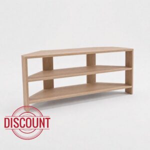 FWStyle Promo Oak effect Corner TV Unit 45x110x36cm Space Saving TV Stand