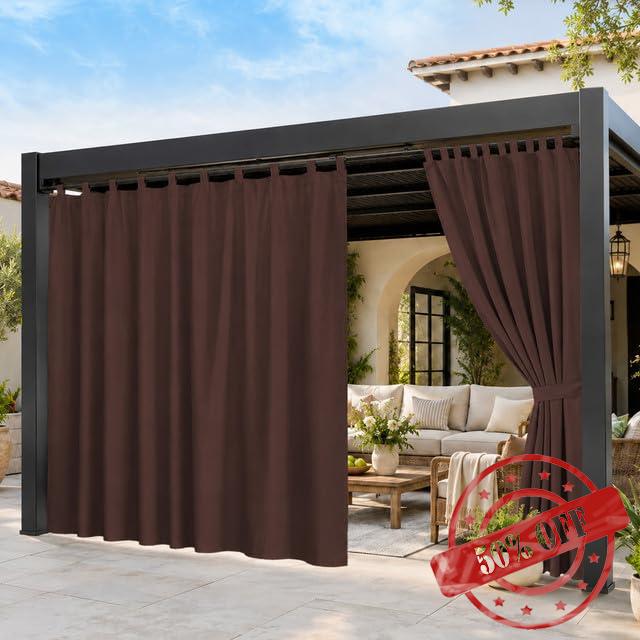 100″x 80″ Extra Wide Outdoor Curtain Waterproof