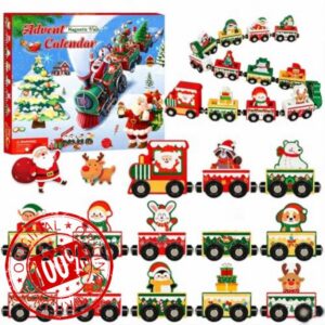 Advent Calendar 2026 Magnetic Wooden Animal Train