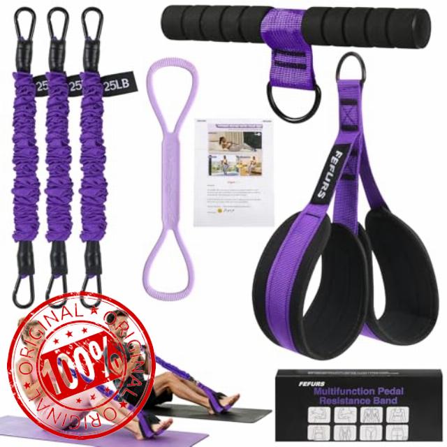 Foot Pedal Resistance Band with Handles