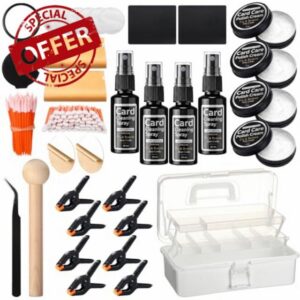 332 Pcs Trading Card Cleaning Repair Kit Includes 4 Cleaning Spray                                                          4 Sprays