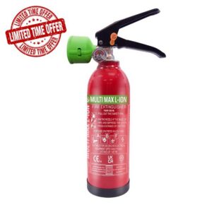 Multimax Lithium-Ion Fire Extinguisher - All Fires Fire Extinguisher for Home