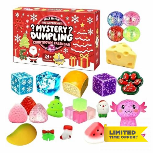 2026 Christmas Calendar Advent 24-Day 2026 Christmas Countdown Calendar | Kids Relief Fidget Sensory Toys for Kids Adults Family Friend Holiday Birthday Party Favors