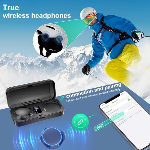 1900mAh Battery with Wireless Headsets for Skiing and Riding