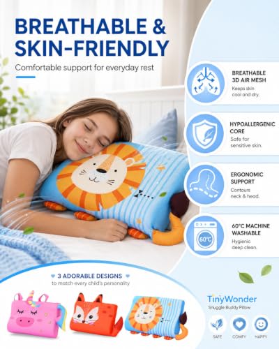 Tinywonder - Snuggle Buddy,Unicorn | Made with Washable 3D Breathable Mesh Cooling Material