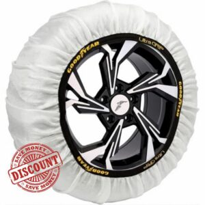 Goodyear Set of 2 Fabric Snow Chains for Cars Ultra Grip Size XL Specific for Vehicle Operation