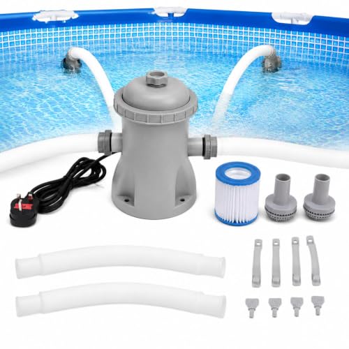 hoses and accessories for clean above ground pool water.