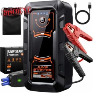 6000A Sodium-Ion Jump Starter Power Pack