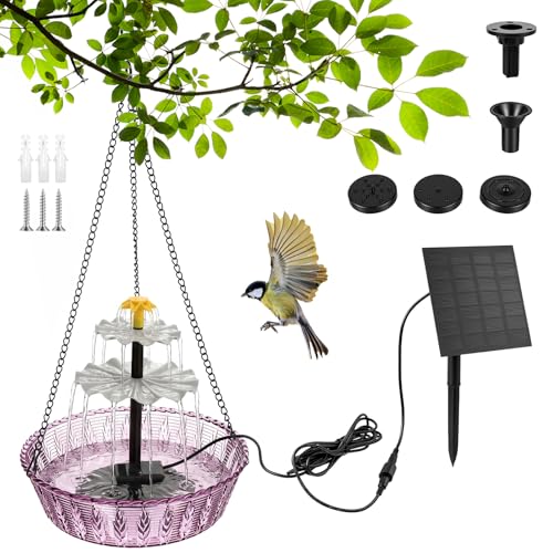 Upgrade Cascading Outdoor Water Fountain with Hanging Chains