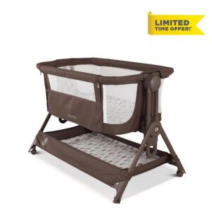 Cosatto Next To Me Bedside Crib - Baby Cot with Large Breathable Mesh Side Windows