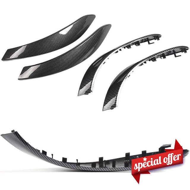 4 Pack Carbon Fiber Style Interior Door Handle Covers 3 Series F30 F35 F3X 2012-2019