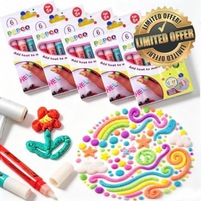 5 Set 3D Magical Popcorn Drawing Pens