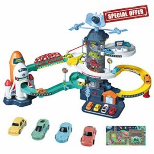 RedCrab Car Race Track Elevator Toy for Boys