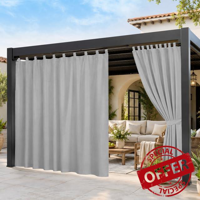 100″x 80″ Extra Wide Outdoor Curtain Waterproof