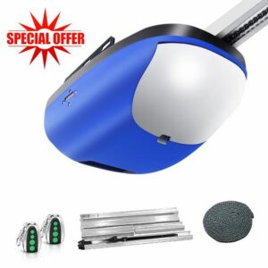 TOPENS CASAR800 Garage Door Opener 800N Heavy Duty Door Operator Kit Strong Chain Drive with Durable DC Motor Ultimate Security for Garage Doors Up to 2.3m