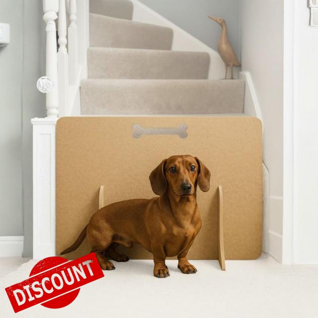 No-Drill Freestanding Dog Stair Gate & Barrier for UK Standard Stairs | Pet Stopper for Doorways | Easy Set Up