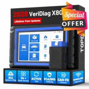 TOPDON Upgraded VeriDiag X800 BT OBD2 Scanner