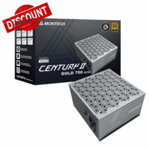 Montech Century II 750W Fully Modular 80+ Gold PCIE 5.1 Silver Power Supply ATX 3.1
