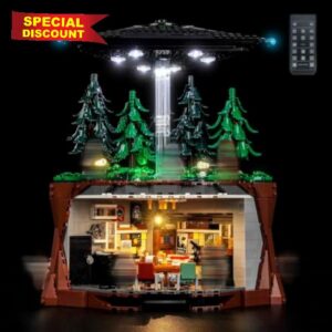 LocoLee RC LED Light Set Compatible with LEGO 21369 The X-Files | Lighting Kit Compatible with LEGO The X-Files