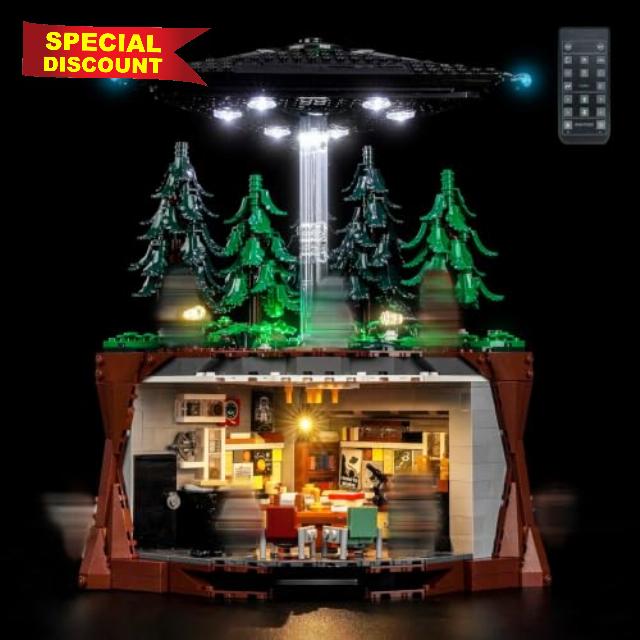 LocoLee RC LED Light Set Compatible with LEGO 21369 The X-Files | Lighting Kit Compatible with LEGO The X-Files