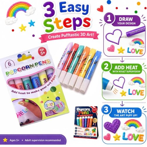 Multicolor Bubble Markers for Cards
