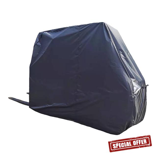 Forklift Cover Waterproof Heavy Duty Outdoor Storage Bag with Zipper Dustproof Forklift Protection Easy Access Universal Fi