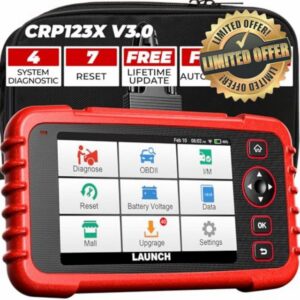 LAUNCH CRP123X V3.0 Elite ABS SRS Engine Transmission Car Diagnostic Tool | Support 7 Service Functions