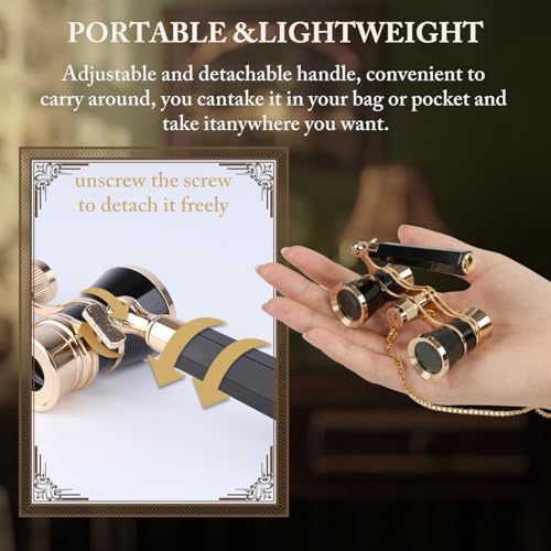 Portable Binoculars for Women Adults Kids