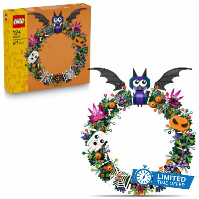 LEGO Halloween Wreath Making Kit - incl. Bats