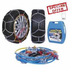 Goodyear 77933 Good Year 77933-12 mm Passenger Car snow chains - TUV and ONORM approved - size 235. Suitable for SUV
