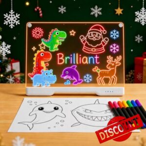 Anyqoo Rechargeable LED Drawing Board for Children