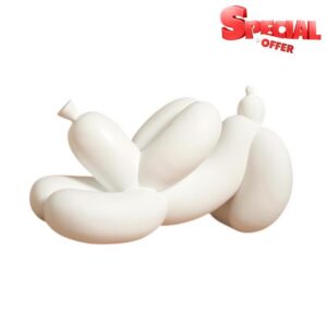 Homyl Balloon Dog Sculpture Resin Animal Statue Creative Figurine Table Ornament Unique Collectible Suitable for Gift Giving Home Decoration Office Display