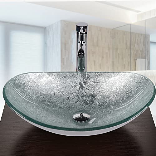 Glass Vessel Washing Bowl Set with Tap