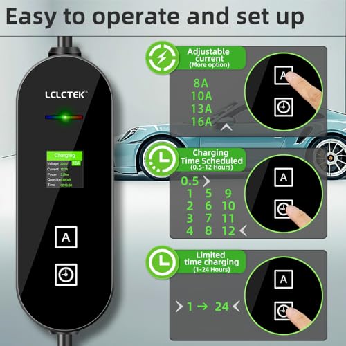 EV Car Charger with LED Display