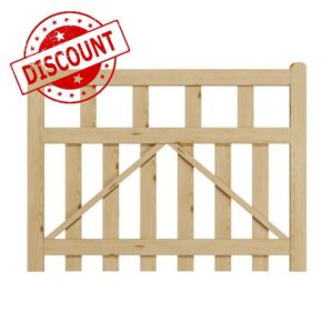 INMOZATA Wooden Garden Gate 120 x 90 cm