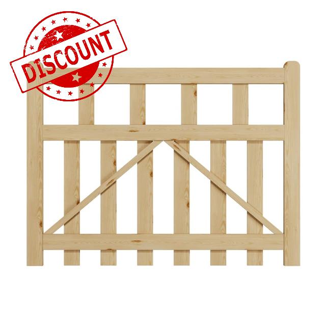 INMOZATA Wooden Garden Gate 120 x 90 cm