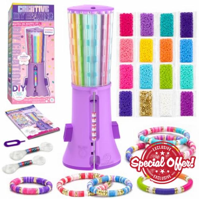 Heishi Bracelet Making Kit with Bead Spinner