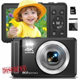 4K 64MP Autofocus Digital Camera