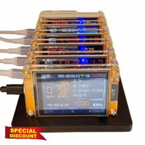 Home BTC 6X 1030KH/S + 6 Slots Stand Bitcoin Crypto Solo Miner 2.8 Inch Display Upgraded Harshrate