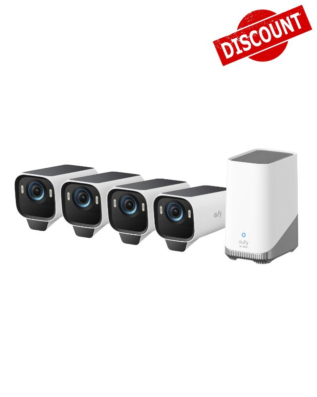 eufy Security Camera eufyCam S3 Pro 4-Cam Kit